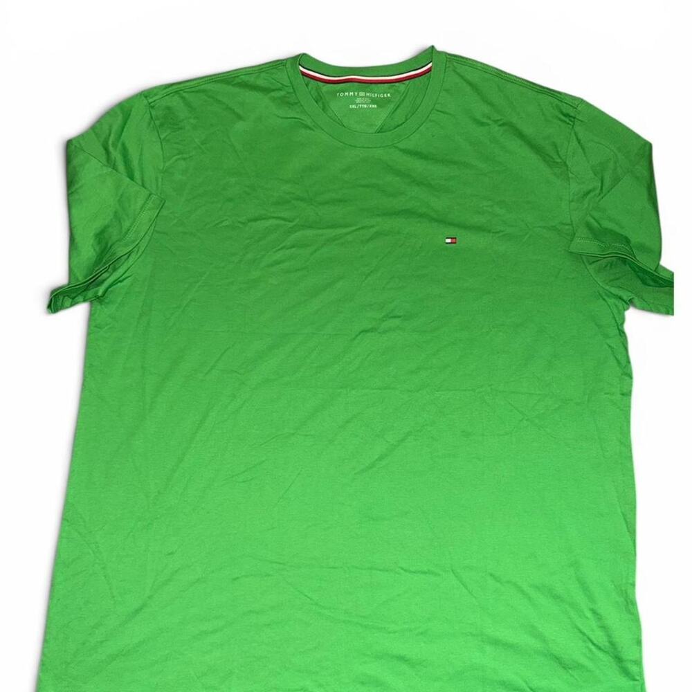 Vintage Tommy Hilfiger Green Cotton T Shirt XXL